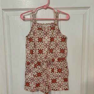 Floral Patterned Kids Romper